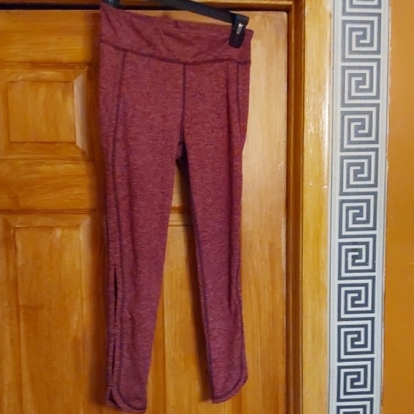 FP Movement by Free People Maroon Leggings Size Small Petite - Picture 1 of 5